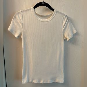 White ribbed t-shirt